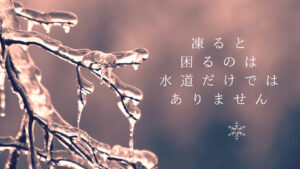 「凍ると困る」アイキャッチ