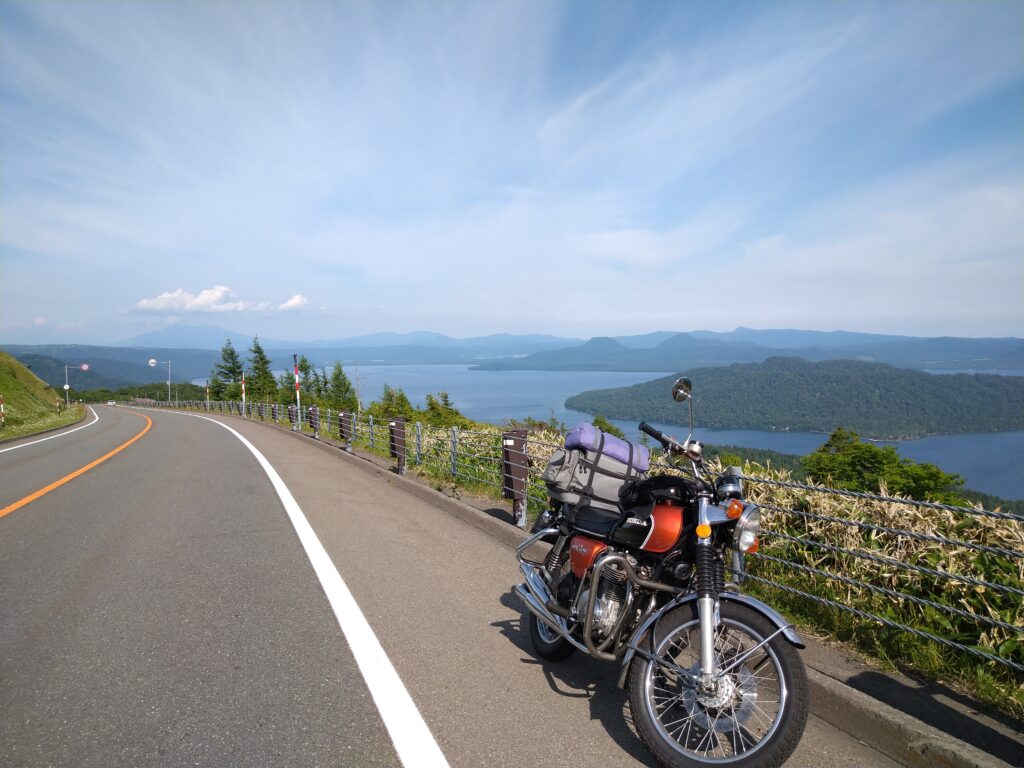 美幌峠とバイク