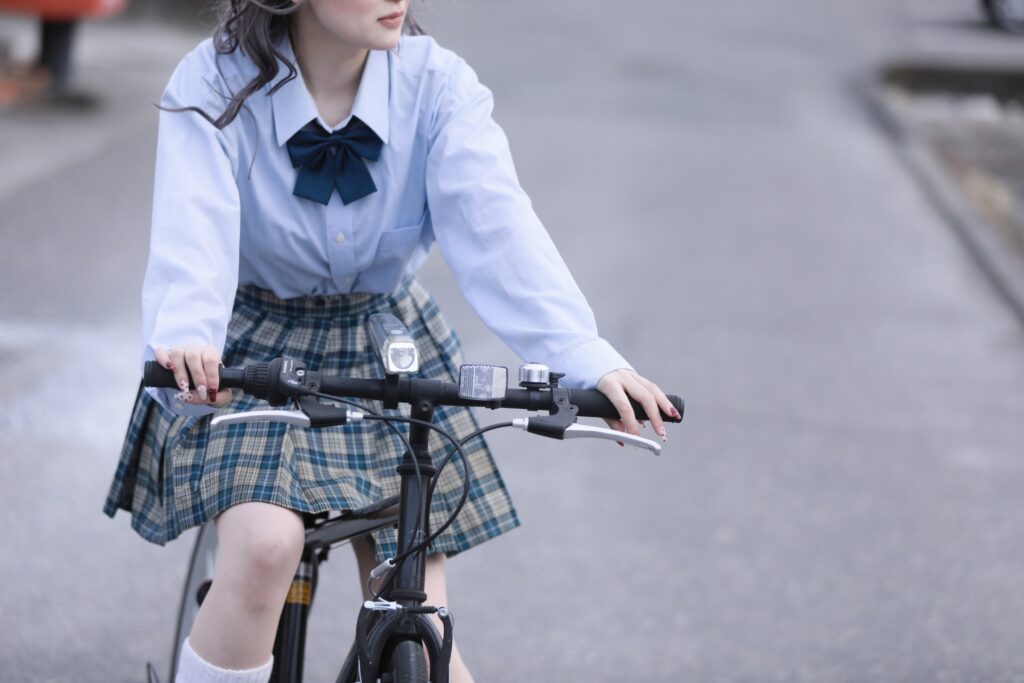 高校生　自転車